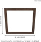 Mobile Preview: EGLO Deko-Rahmen aus Holz, Zubehör für LED Panel Salobrena 60 x 60 cm, quadratischer Holz-Rahmen in Dunkel-Braun